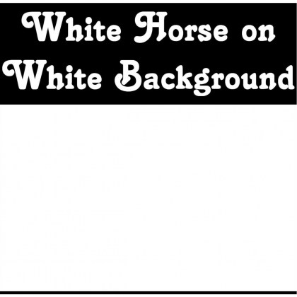 White Horse on White Background - An Unusual Art T-Shirt